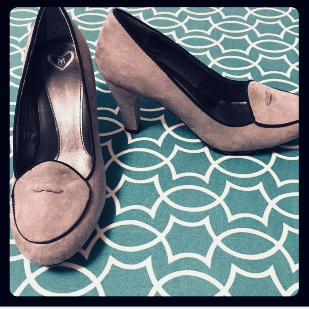 Grey Madeline Heels Size 7 1/2